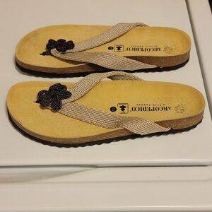 Arcopedico Leather‎ Nylon Lotus Thong Sandals EU 42 / US 10.5 New Without Box